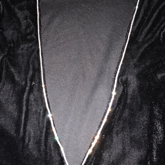 Black Velvet midi party dress - Picture 4 of 6